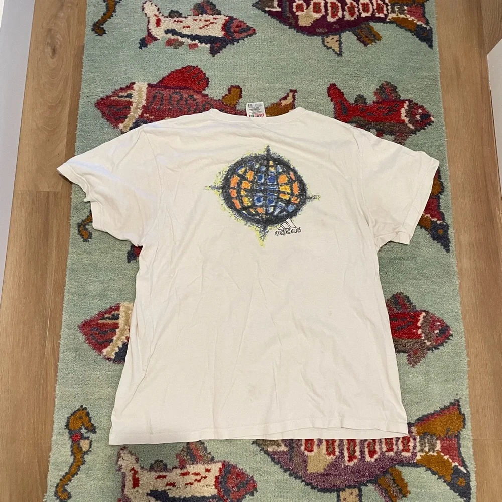 Adidas Vintage 90s Men’s Graphic T-shirt Soccer Single Stitch Athletic